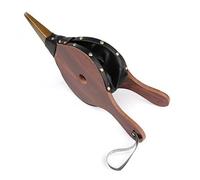 Cosmin Vintage Mini Hand Bellows Dark Brown Fireplace Blower Traditional Stove Fire Lighter Fan for Home DIY Fireside Replacement Accessories