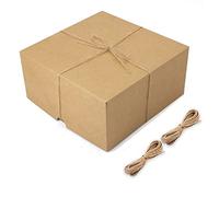 Cosmin White Gift Boxes 12 Pack 8x8x4 Inch, Paper Gift Box with Lids for Wedding Present, Bridesmaid Proposal Gift,B