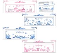 cosmisun Chinoiserie Mahjong Line Finder - 4 Pcs Mahjong Card Line Guide Reader Rules Reader Helper Strategy Tool Mah Jong Accessories Gifts for Beginners Travel Parties Players Lovers Game Supplies