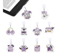 cosmisun Dragon Dust Plug Charm for Kindle 9 Pcs Fantastic Dragon Dust Plug Compatible with Phone Charging Port Pendant Type C/USB C Plug Cover for E-Reader Book Lover Students Teachers Gift