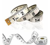 Cosmo Buy Body Measuring Tape Dual Sided Soft Sewing, Dress Tailors Measures Ruler & Smart Fabric Measure Tapes for Kids, Fat, Waist & Weight Loss Mini Pocket Measurements, 60 Inches 150 cm Height