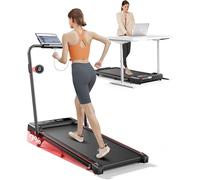 COSMO BUY Folding Electric Walking Pad Treadmill For Home Office Gym Compact Running Machine NO ASSEMBLY With Handle Bar LED Display