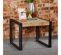 Cosmo Coffee Table - Square - Industrial Style - Wooden and Metal