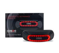 Cosmo Connected - Cosmo Moto - Motorcycle and Scooter Helmet Light - Removable, Smart and Connected Rear Light - Brake Lights, Automatic Fall Detection, Journey Sharing - Black