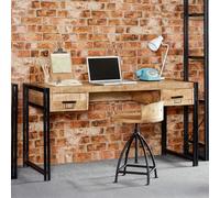 Cosmo Desk - 2 Drawer - Industrial Style - Wooden and Metal