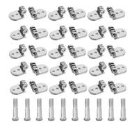 COSMOBETTY 10 Sets Universal Fit Eyeglass Accessories Repair Kit with Zinc Alloy Silver Hinges and Tools for Eyeglass Frame and Sunglasses Repair at Home During Travel