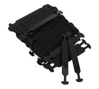 COSMOBETTY 100pcs Replacement Box Strap Box Carrier Handle Plastic Black Comfortable Grip Moving Business
