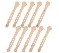 COSMOBETTY 10pcs Bamboo Fan Handles, Round DIY Craft Supplies for Wedding and DIY Projects, Sturdy Handheld Fan Sticks, Resistant to Breaking and Bending