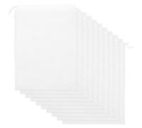 COSMOBETTY 10pcs Multifunctional Drawstring Dust Bags for Handbags and Shoes, Non-Woven Fabric Storage Pouches with Secure Keeping Feature, White Large Size 35x25cm, for Home and Travel Use