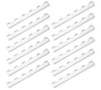 COSMOBETTY 12pcs Acrylic Nail Art Brush Organizer with 5 Slots and Thickened Base, Crystal Pen Holder for Home Desk Compartment Organiser, Easy Cleaning and Steady Design