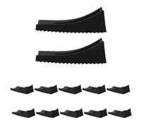 COSMOBETTY 12pcs Anti-tip Chair Leg Pads for 4cm Wide Pipe Sled Base Chairs, Plastic Non-scratch Furniture Pads with Easy Integration, for Office and Conference Room Seating