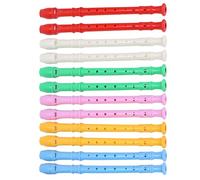 COSMOBETTY 12pcs German Style 8 Hole Soprano Recorders for School, Lightweight Abs Material with Comfortable Grip and Cleaning Rod, for Classroom Teaching and Beginner Music Classes