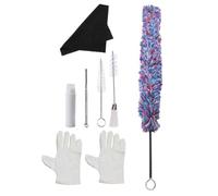 COSMOBETTY 1set Saxophone Cleaning Brush Kit with Supper Fine Absorbent Cloth No-lint Maintenance Tool for Alto Sax Accessories and Instrument Care