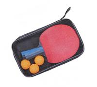 COSMOBETTY 2 Pcs Table Tennis Racket Set with 3 Ping Pong Balls, Ergonomic Handle and Poplar Rubber Material, Comfortable to Use for Sports and Training Beginners and Intermediate Players