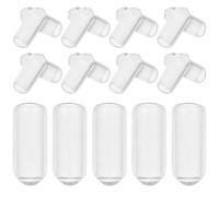 COSMOBETTY 200pcs Hair Band End Caps Rubber Hairband Replacement Tips for Headband round Ends Convenient Repair Accessory to Prevent Damage and Extend Hairband Life