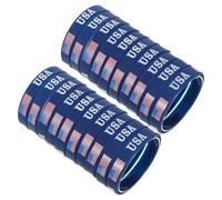 COSMOBETTY 20pcs Independence Day Wrist Wristband Set Featuring Usa Flag Silicone Bracelets, Lightweight and Antiscratch Patriotic round Bands for Soccer Party Decorations and 4th of July