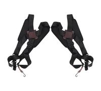 COSMOBETTY 2pcs Adjustable Polyester Djembe Shoulder Harness with Padded Crossback Double Shoulder Strap and Hooks for African Drum, for Outdoor Events and Performances