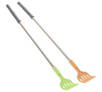 COSMOBETTY 2pcs Metal Back Scratchers with Finger-Like Scratching Design, Hand Held Back Massager that Will Not Hurt Hands and Skin, for When Parents are in Need a Birthday Random Color