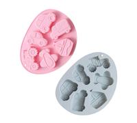 COSMOBETTY 2pcs Silicone Vehicle Chocolate Molds Baking Tray 6 Different Transport Designs Sturdy and Easy to Clean Cake Moulds for Candy Making and Chocolate Making