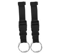 COSMOBETTY 2pcs Wheelchair Backpack Hanger Hooks with Detachable Travel Strap, Fabric and Plastic Rollator Hook for Bags, Minimizes Risk of Bags Slipping, Stable Loadbearing for Seniors