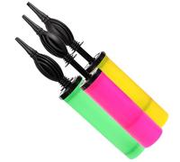 COSMOBETTY 3 Pieces Handheld Mini Balloon Pump with Two-way Action for Basketball and Party Use Plastic Professional Balloon Inflator for Weddings Environmental Protection Design Random Color