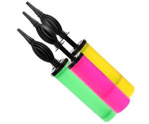 COSMOBETTY 3 Pieces Handheld Mini Balloon Pump with Two-way Action for Basketball and Party Use Plastic Professional Balloon Inflator for Weddings Environmental Protection Design Random Color