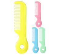 COSMOBETTY 4pcs Baby Comb Set round Teeth for Toddlers and Newborns Abs Material Hair Comb for Baby Designed to Remove Knots and Massage the Scalp