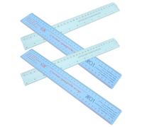 COSMOBETTY 4pcs Pottery Clay Shrink Ruler Plastic Measuring Tool for Accurate Clay Shrinkage Measurement with Flexible Scale, Multi-functionality for Pottery Modeling and Sculpting