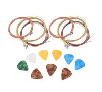 COSMOBETTY 6 Sets Acoustic Guitar Strings Replacement Copper Folk Instrument Strings with Versatile Sound and Professional Winding Technique for Casual Gatherings and Outdoor Singing