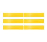 COSMOBETTY 6pcs Yellow Pvc Football Training Sign Marker Pads with Rectangular Shape for Setting up Boundaries and Other Sports Portable Spot Markers for Sports Aid