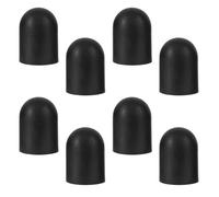 COSMOBETTY 8pcs Black Plastic Wood Stove Leg Tips Anti-sink round Leg Pads Covers with Universal Compatibility for Portable Burning Covers and Charcoal Grills on Muddy Terrain or Snowy Days