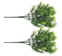COSMOBETTY Artificial Plant Stems Wear-resistant with Detailed Craftsmanship and Vivid Colour 2pcs Wear-resistant Faux Plants Bundle for Memorial Collection and Festival Decoration