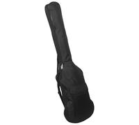 COSMOBETTY Black Electric Bass Guitar Bag with Thick Padding and Waterproof Oxford Cloth, Adjustable Double Shoulder Straps, Breathable Back Cushion, Wide Compartment for Musicians