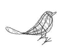 COSMOBETTY Black Iron Wire Bird Figurine Decoration Creative Simple Bird Shape for Office and Photography for Home and Garden