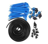 COSMOBETTY Blue Garden Drip Irrigation System Kit with Automated Management and Precise Water Flow Control, Pvc and Pp Material, Suitable for Seedling and Plant Watering on Patio and Flower
