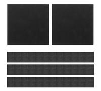 COSMOBETTY Disposable Strong Paper 50pcs 10x10 Cocktail Napkins Black Inches with Absorbency and No Lint, Elegant Neat Edges Buffet Tables and Parties Beverage