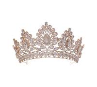 COSMOBETTY Elegant Bridal Crown Rhinestone Tiara Hair Accessory with Glittering Jewels Lightweight Alloy Design for Proms and Birthdays