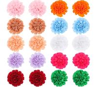 COSMOBETTY Flower Collar Random Color Pet Collar 20pcs Flowers Polyester Dog Halloween for Cat Puppy Birthday Party Friends Raising a Pet