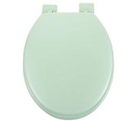 COSMOBETTY Foam Toilet Seat Cushion with Quiet Closing and Pressure Distribution Features, Oval Shape and Light Green Foam Material for Comfortable Use in Home Restroom