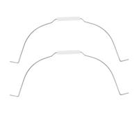 COSMOBETTY Galvanized Iron Bucket Handles Replacement Set Heavy Duty 2pcs for Easy Carrying and Prevent Wear Silver Finish Suitable for Buckets and Containers