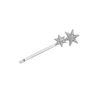 COSMOBETTY Hair Accessories Elegant with Easy to Clip Design and Good Grip Hair Pins 4pcs Pentagram Rhinestone Zinc Alloy Hairpins Star-shaped for Girls for Daily Use