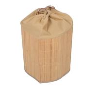 COSMOBETTY Handwoven Bamboo Water Bottle Cover Size 52x42x35cm Rustic Dust Protector Sleeve with Scratch Protection and Washable Material for Gallon Water Jug for Camping and Home Use