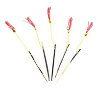 COSMOBETTY Horn Ear Picks 5pcs Ear Cleaning Kit with Tassel Lanyard, Lightweight and Portable Earwax Removal Tools for Everyday Use by Most People Random Color