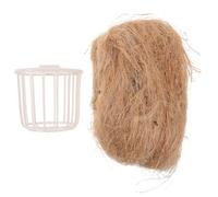 COSMOBETTY Jute Practical Bird and Easy to Clean Nesting Material with Storage Basket Bedding Suitable for Breeding for Small Birds with Canaries and Finches