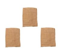 COSMOBETTY Linen Burlap Bags with Simple Design, for Family Storage 3pcs Reusable for Food Storage and Organic Waste, Multi-Functional Vegetable and Peanut Pouches and Christmas Use