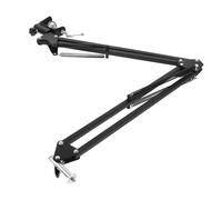 COSMOBETTY Metal Webcam Stand Clamp Adjustable Joints and Dual Suspension Springs with Flexible Folding Arms for Studio and Live Streaming Use