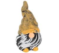 COSMOBETTY Mini Resin Gnome Figurine Delicate Garden Dwarf Statue with Orange Hat Made of Comfortable Touch Resin for Home Decor for Sofa or Shelves Decoration