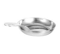 COSMOBETTY Mini Stainless Steel Condiment Dipping Tray with Handle, Round Small Sauce Cup for Dining Setup and Commercial Settings, Rust and Corrosion Resistant, Easy to Carry