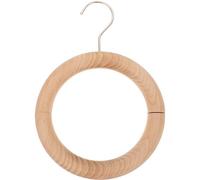 COSMOBETTY Multipurpose Scarf Hanger Wooden Grain Circle 18cm with Magnetic Iron Hook, Clothes Organizer for Closet Storage and Wardrobe Use