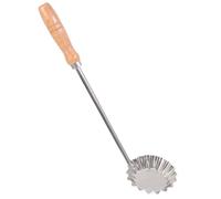 COSMOBETTY Non-Stick Spoon Cooking with for Non Stick Wooden Stainless Steel Handle and Practical Utensil Frying Serving, Simple Design Kitchen for Pans